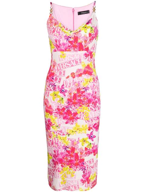 versace flower dress|versace women dresses.